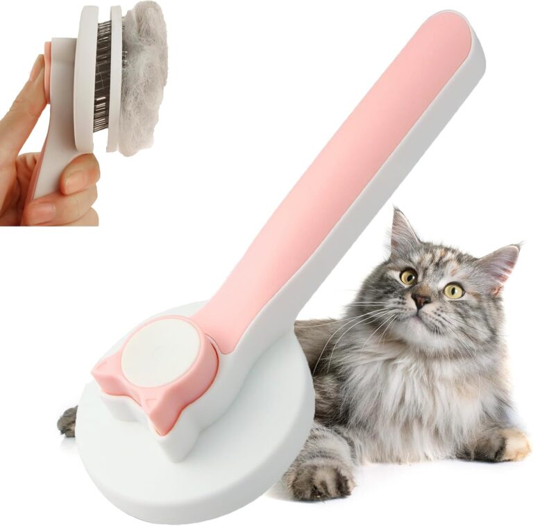 Hydro-Mist: Escova a Vapor 3-em-1 para Gatos e Cães (Anti-Estática)