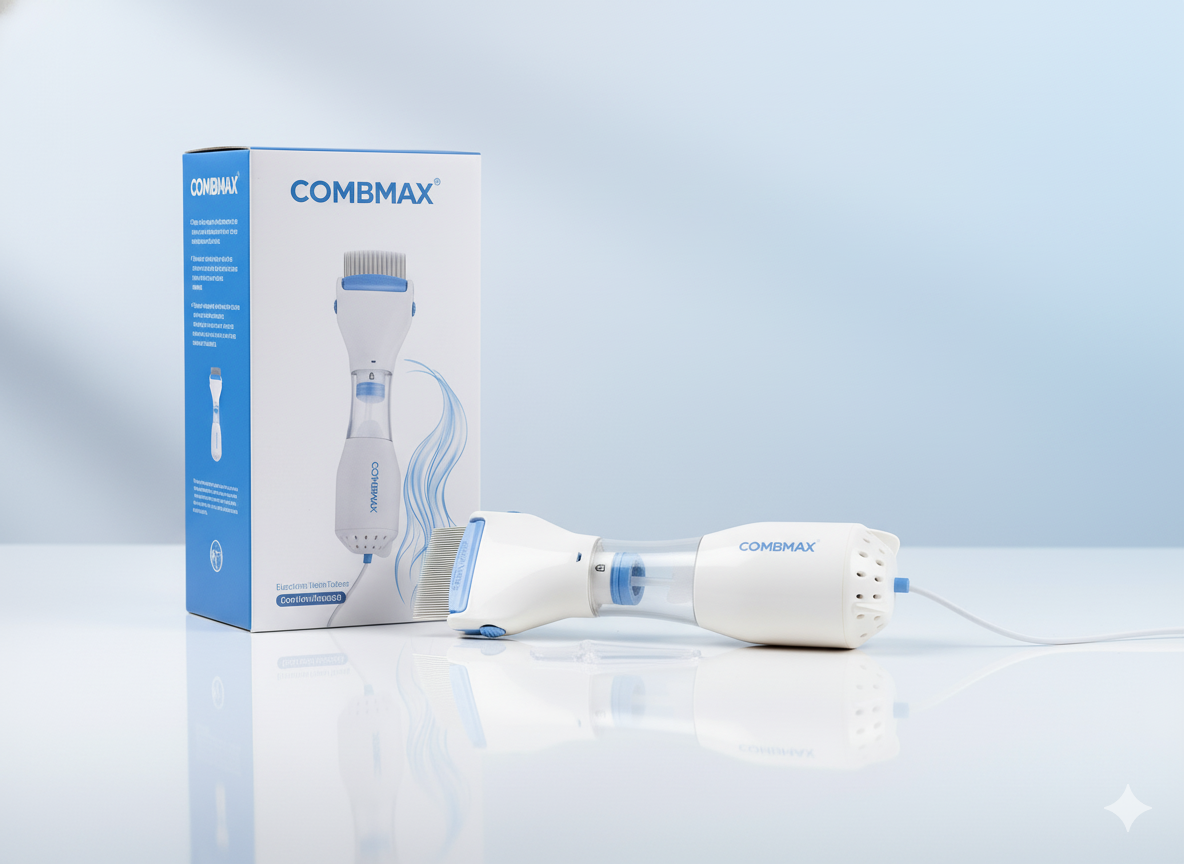 Primer plano de las púas de acero del peine