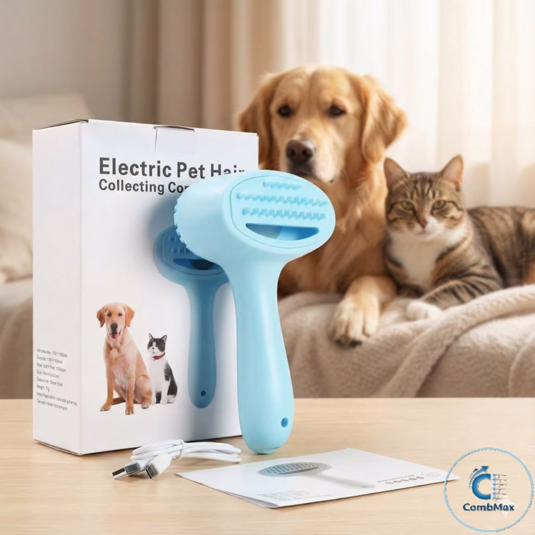 Cepillo Eléctrico Quitapelos para Mascotas
